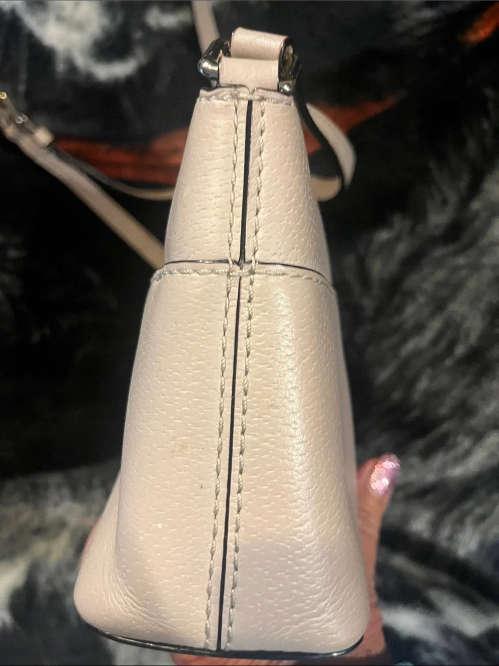 kate spade Millie grove street beige leather crossbody bag